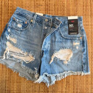 Levi's 501 Denim Shorts Size 28